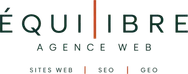 Logo Équilibre, agence web, sites web, SEO et GEO